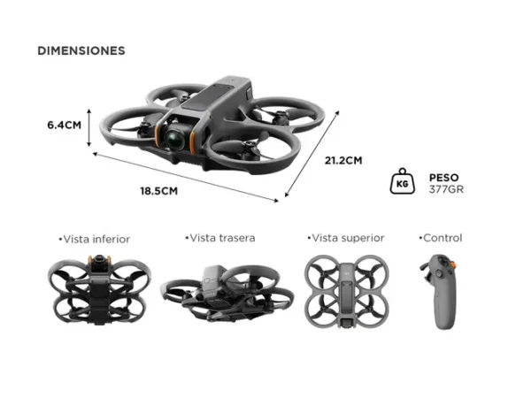 DJI Avata 2 fly more combo 4k -(3 baterías)