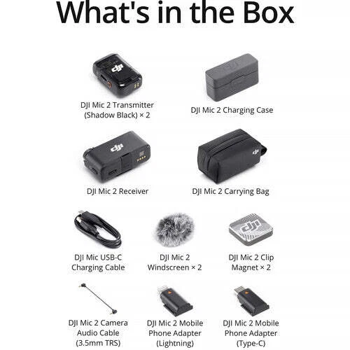 DJI Mic 2 (2TX 1RX Charging Case)